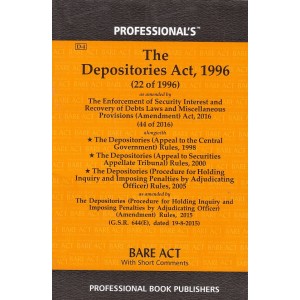 Professional's Depositories Act, 1996 Bare Act